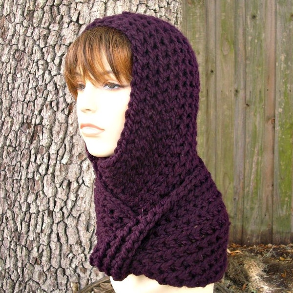 Instant Download Crochet Pattern - Crochet Hat Pattern for Gretel Wrap Hood Pattern - Womens Hat Pattern - Womens Accessories