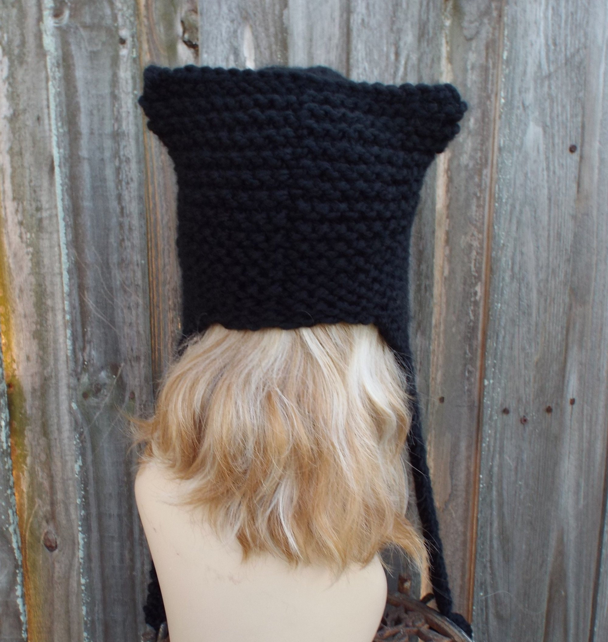 Cat Ear Hat, Chunky Knit Hat, Womens Hat, Mens Hat, Winter Hat