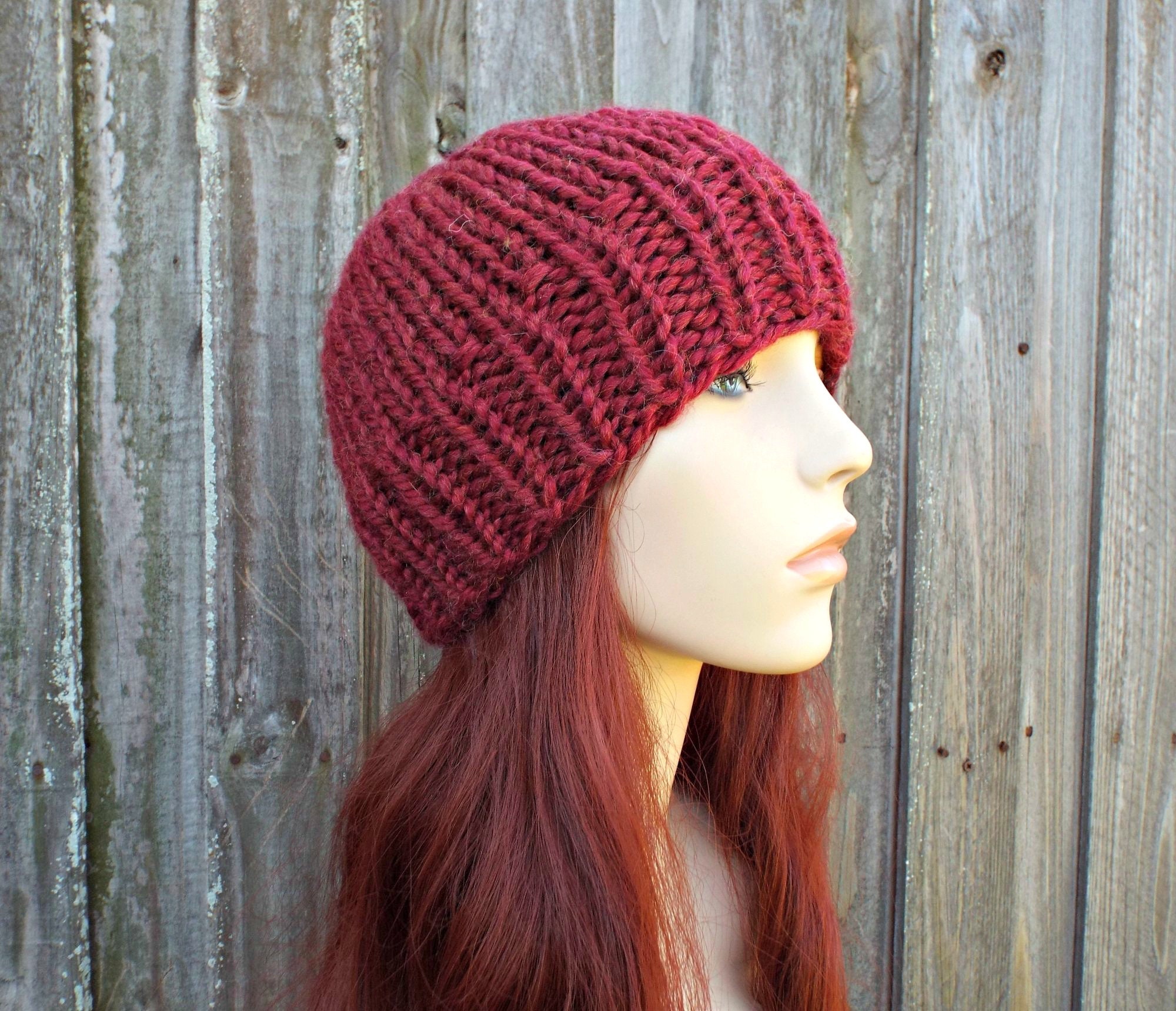 Chunky Knit Hat Mens Hat Womens Hat Winter Hat Knit Cap | Etsy