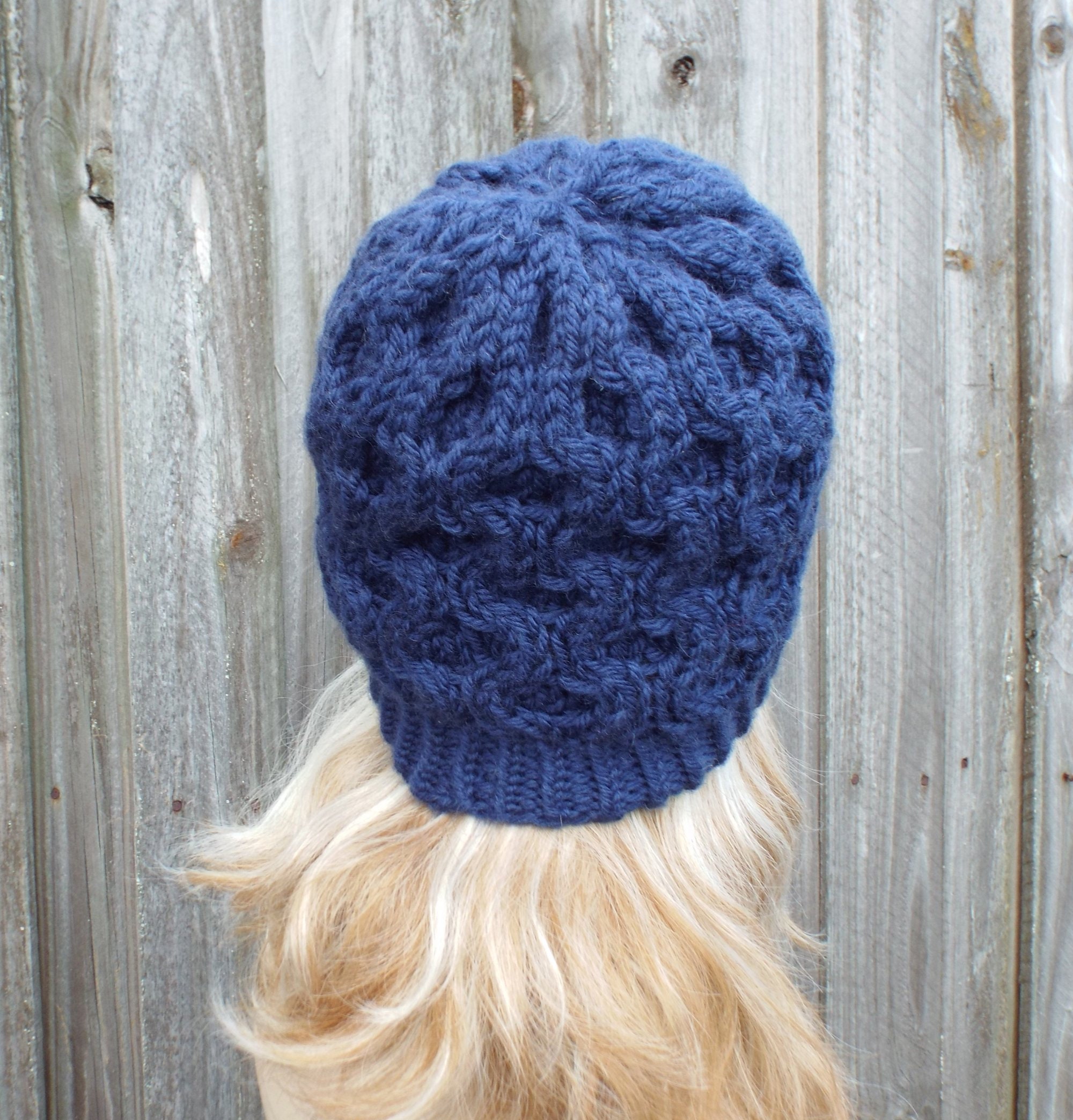 Knitted Hat Pattern Hat Knitting Pattern Cable Beanie Knitting | Etsy