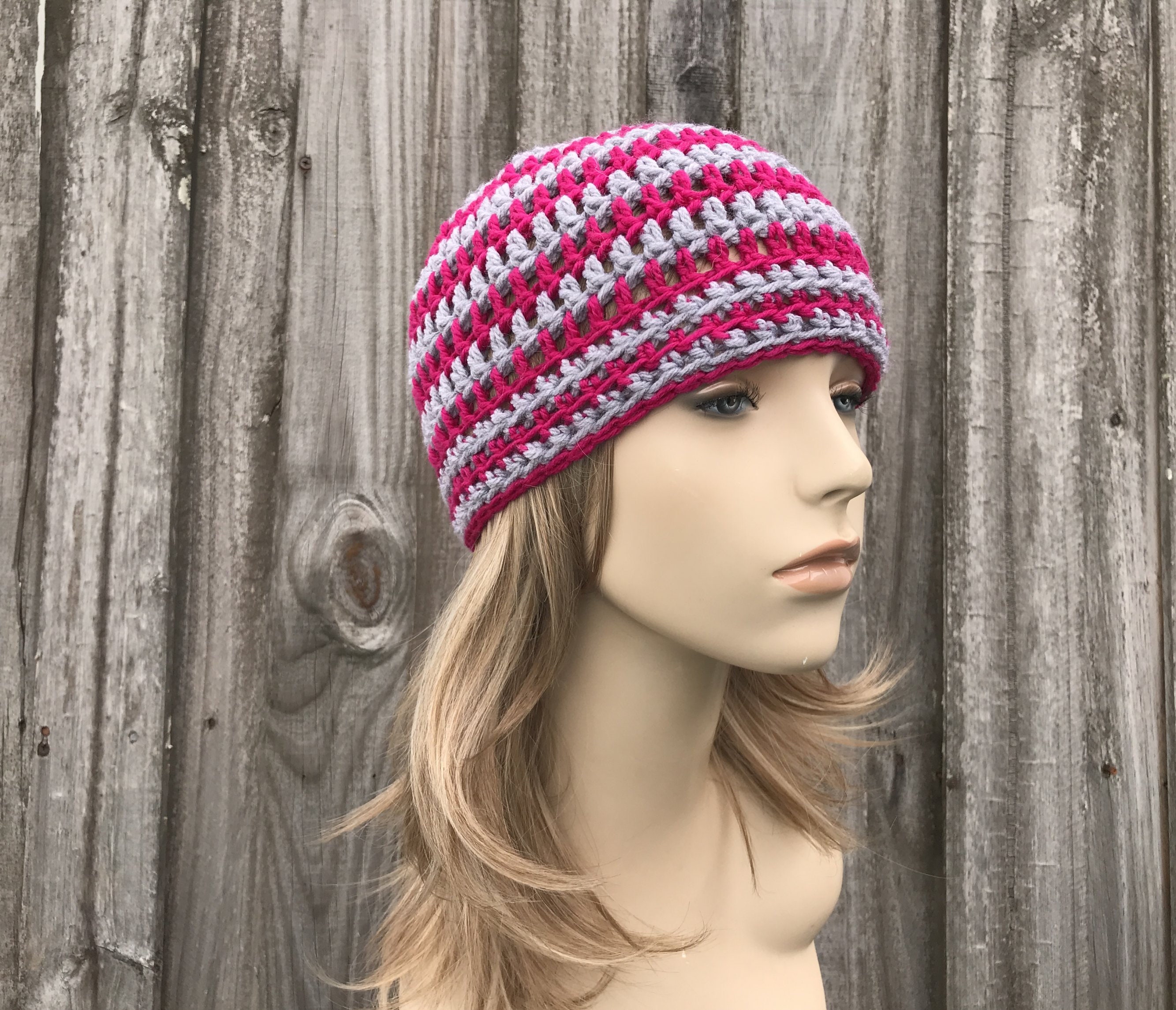 Summer Beanie, Beach Hat, Sun Hat, Fitted Beanie Skullcap 