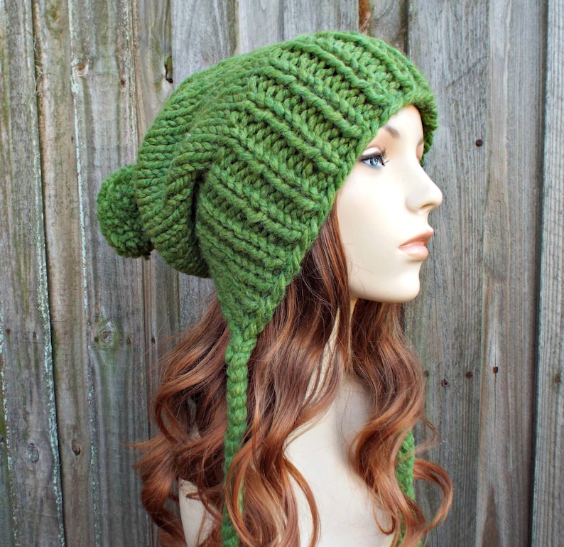 Chunky Knit Hat With Pom Pom for Men or Women Womens Hat Etsy