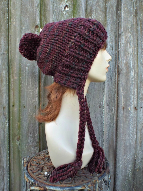Burgundy Woman’s Slouch Beenie hat *NWT* Nollia Soft Knit Solid Color Beanie, Chic, and Lightweight  main image 2