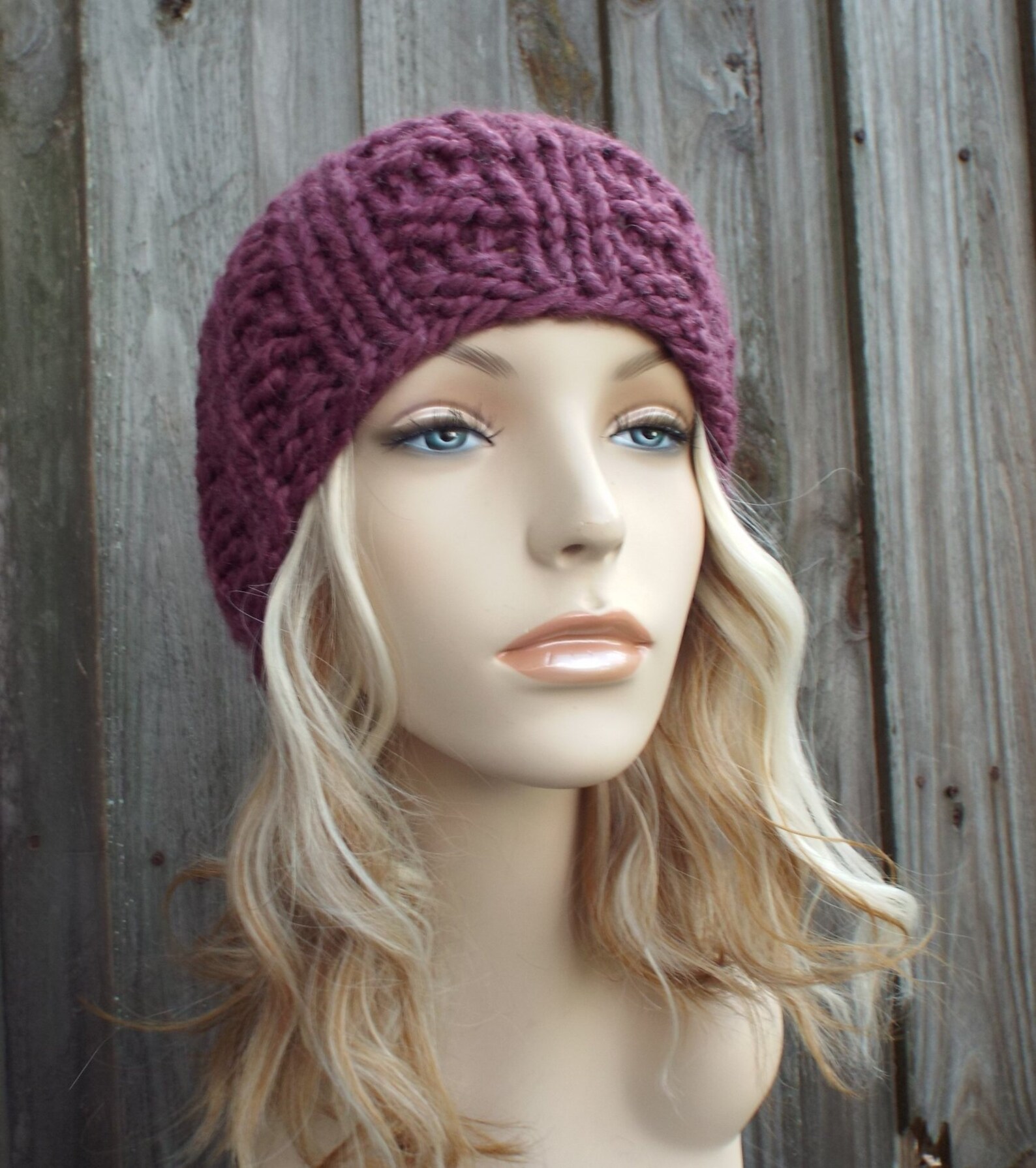 Chunky Knitted Hat Pattern Hat Knitting Pattern Knitted Etsy