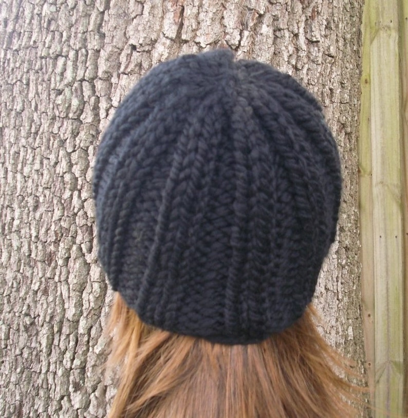 Rock-Music-Art Hat for Men and Women Winter Warm Hats Knit Slouchy Thick Skull Cap Black