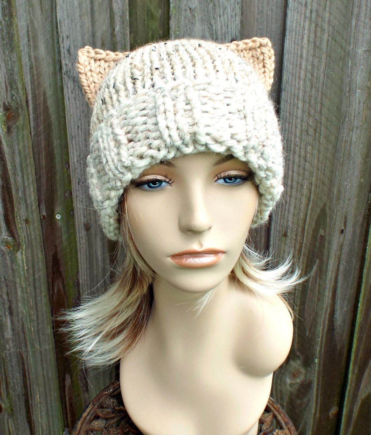 Extra Long Knit Hat Womens Hat Long Cat Beanie Hat in Etsy