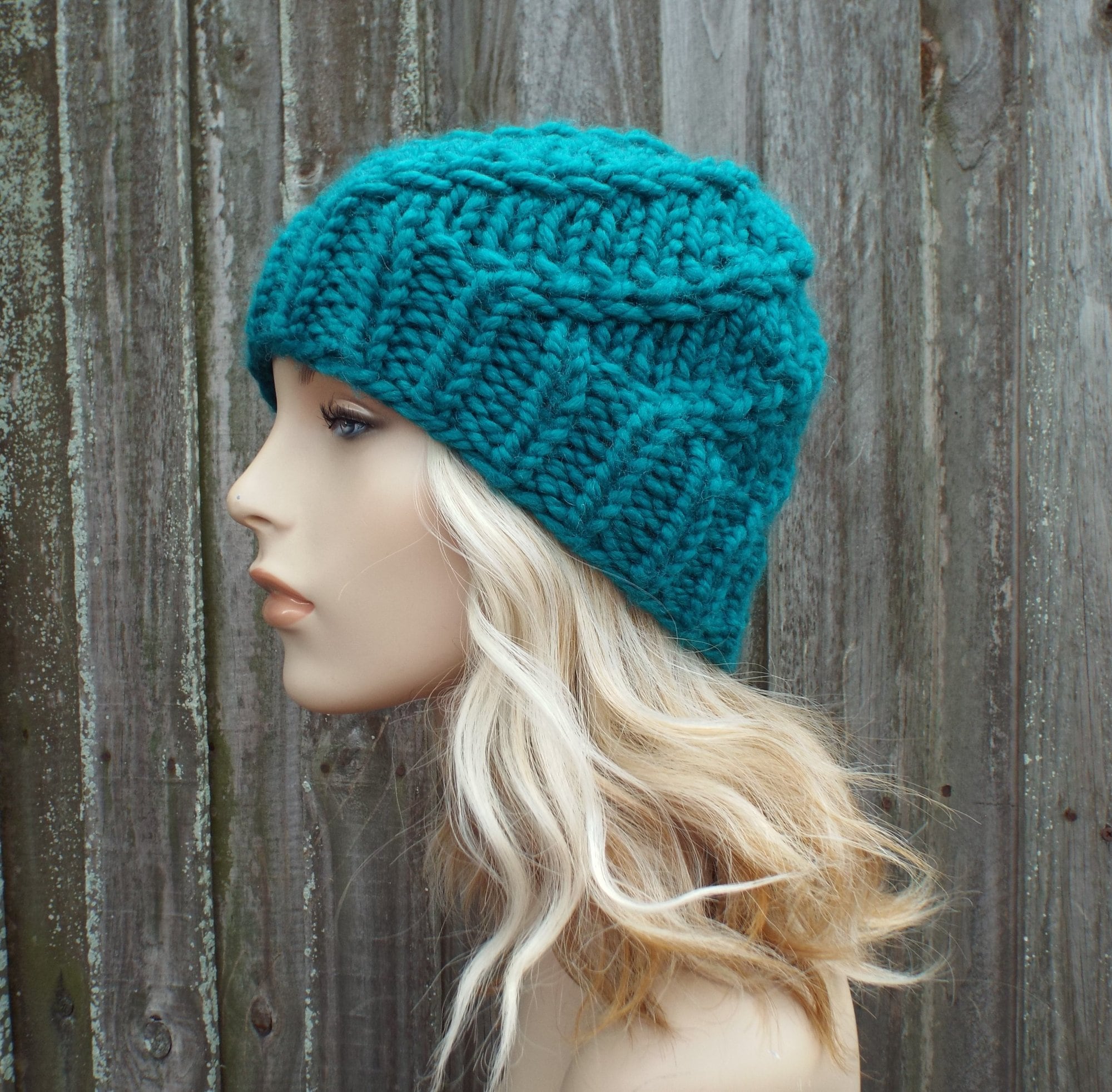 Knitted Hat Pattern Hat Knitting Pattern Chunky Beanie Pattern | Etsy