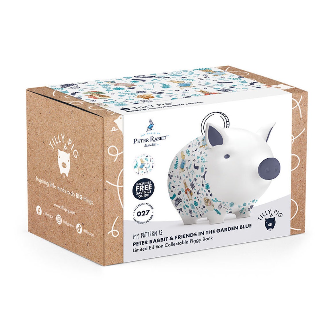 Tilly Pig Peter Rabbit and Friends Blue Piggy Bank - Etsy