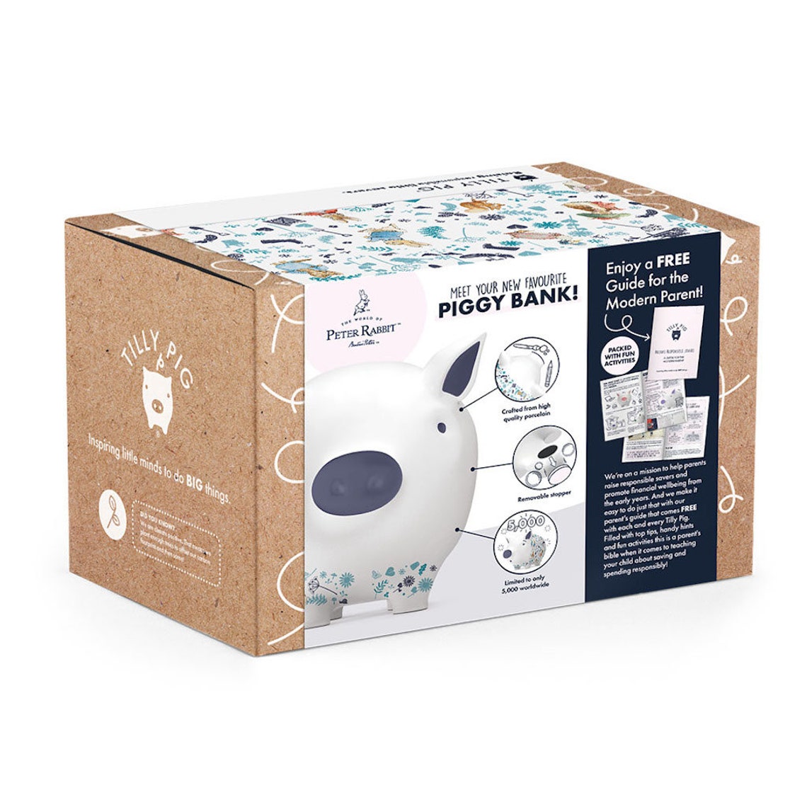 Tilly Pig Peter Rabbit and Friends Blue Piggy Bank - Etsy