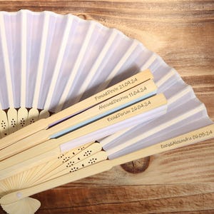 Gepersonaliseerde aangepaste fans, huwelijksfeest, speciaal evenement, verlovingscadeau, bruidscadeaus, feestartikelen, cadeaus stalknecht, bedankje