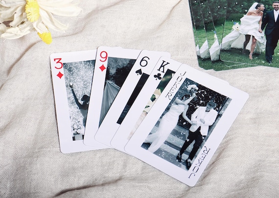 gift for anniversary,Unique wedding gift,Custom Deck of Cards,Wedding playing card,Poker playing cards for lovers, Custom Playing Cards