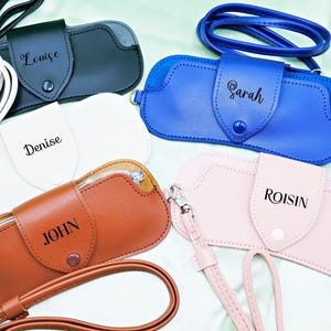 Personalized Leather Glasses Case * Custom Leather Eyeglass case * Custom Glasses Case * Personalized Leather Eyeglass case