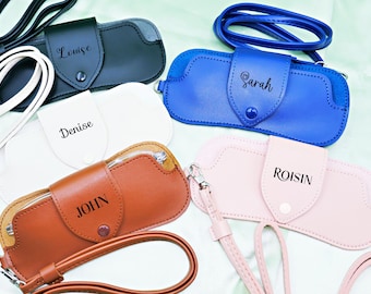 Estuche de gafas de cuero personalizado * Estuche de gafas de cuero personalizado * Estuche de gafas personalizado * Estuche de gafas de cuero personalizado