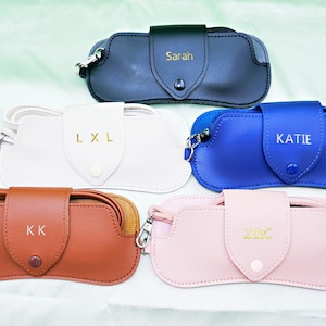 Personalized Leather Glasses Case * Custom Leather Eyeglass case * Custom Glasses Case * Personalized Leather Eyeglass case