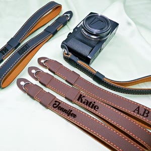 Personalized Camera Wrist Strap * Leather Camera Hand Strap * Camera Strap