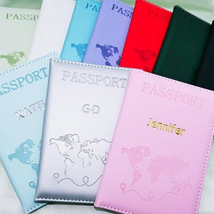 Personalisierte Reisebrieftasche * Passport Cover Passport aus Leder * Passport Inhaber * Personalisiert