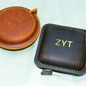 Personalized Measuring Tape * Handmade Leather Tape Measure * Pocket Tape Measure