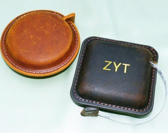 Personalized Measuring Tape * Handmade Leather Tape Measure * Pocket Tape Measure