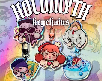 hololive english holomyth keychains