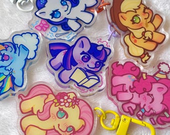 mlp mane six keychains