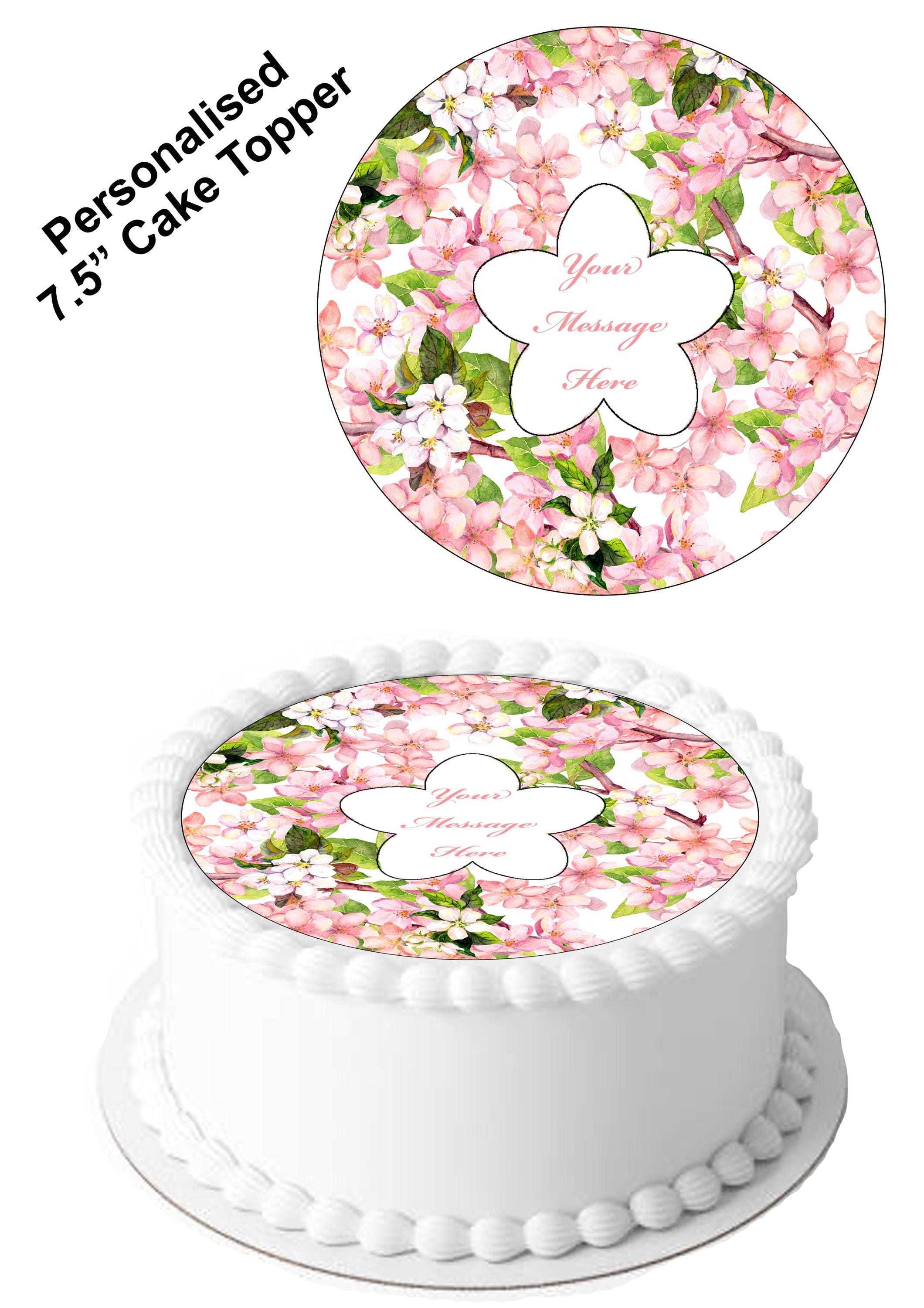 70 Decorazioni Floreali Per Torte – Fiori Di Ciliegio Commestibili In Carta Di Wafer, Colorati
