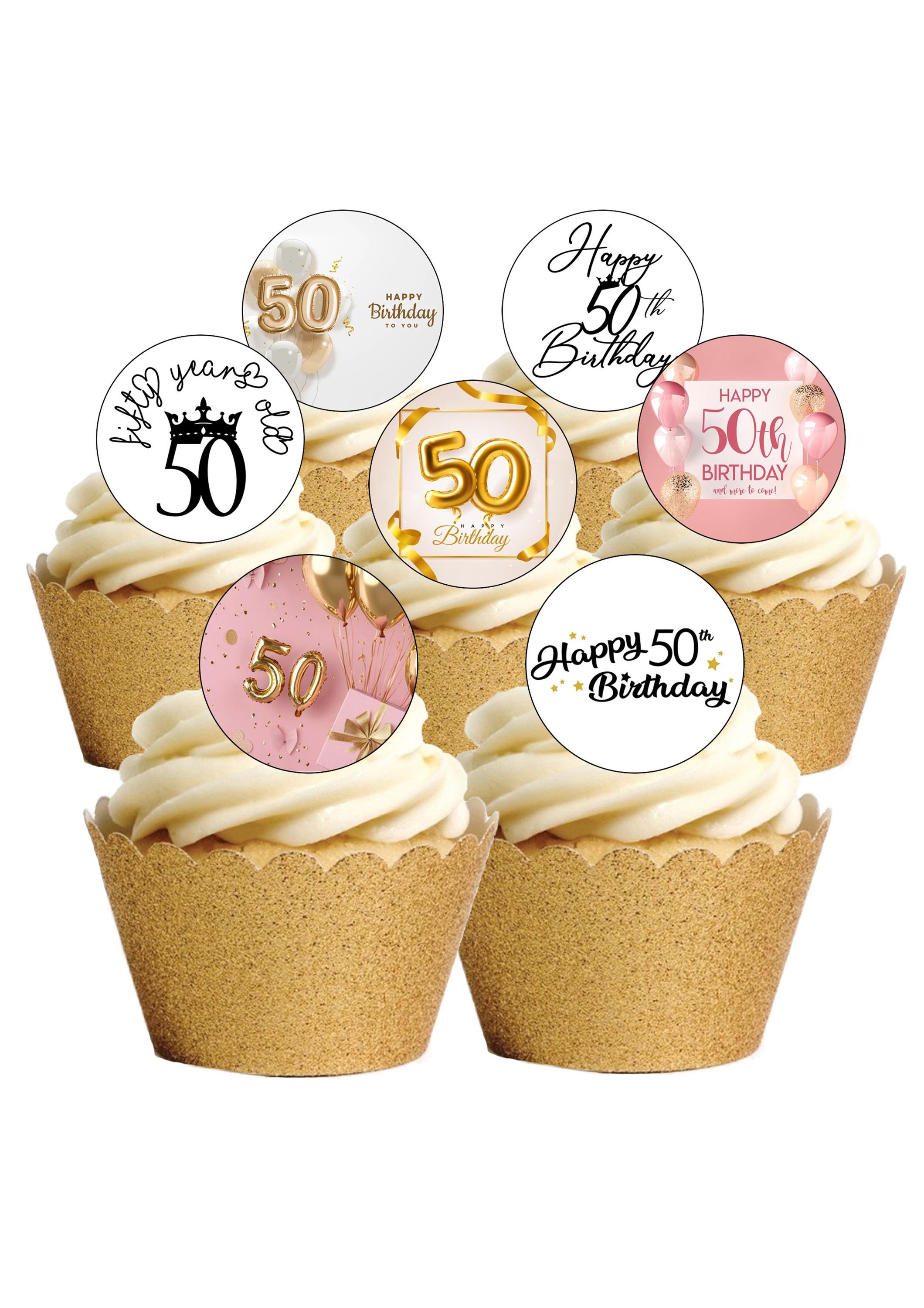48 Decorazioni Per Torte E Cupcake A Forma Di Fiori E Farfalle – In Cartoncino Impermeabile, Facili Da Inserire, Per Compleanni E Matrimoni