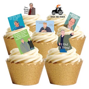 27 Imágenes prediseñadas de programas de televisión de stand-up, con tarjetas de oblea comestibles, para decorar pasteles, cupcakes y mucho más. Tarjetas de oblea totalmente comestibles.