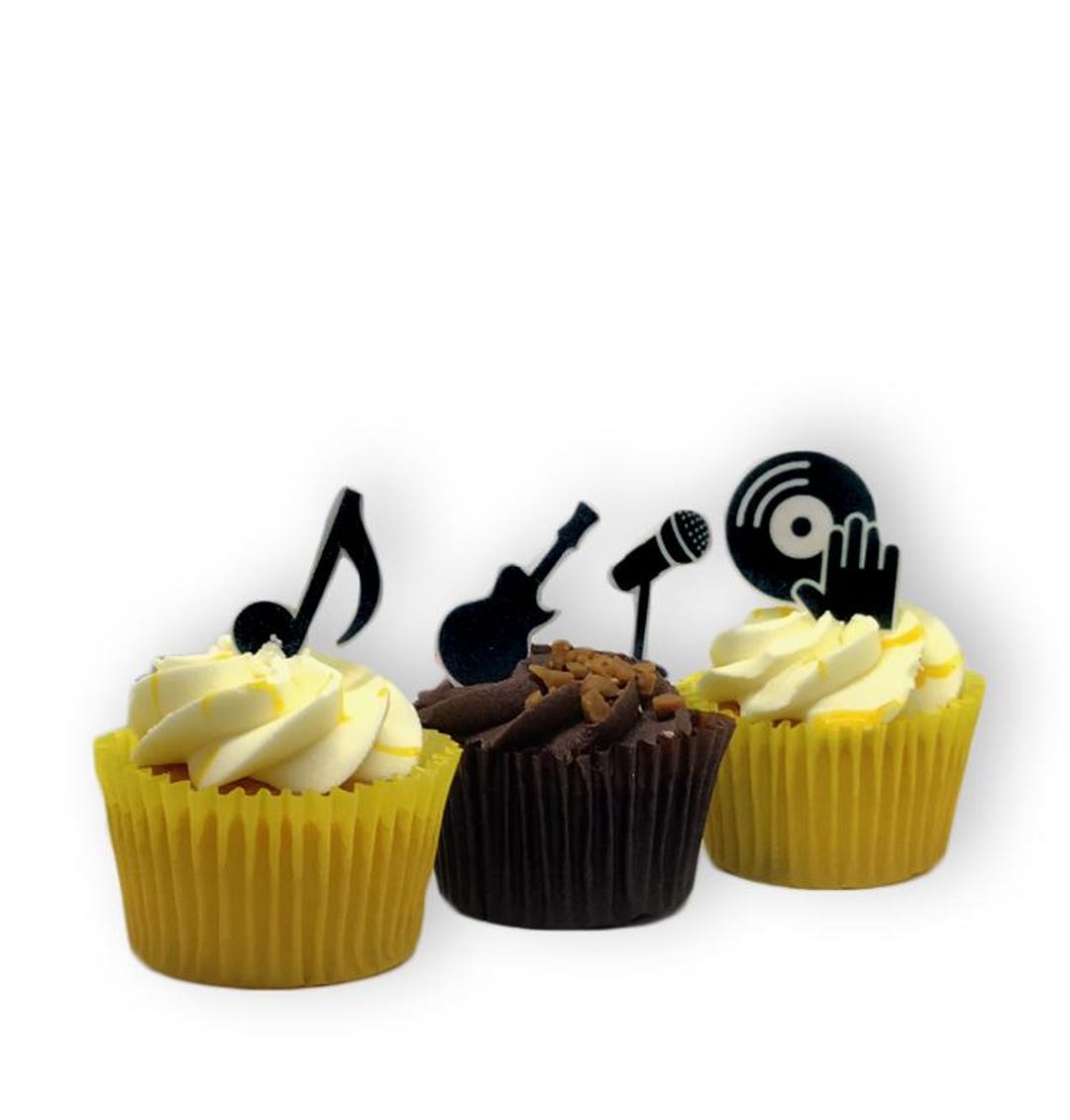 30 Stand up Music Note Musical Themed Edible Wafer Paper Card Cake ...