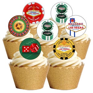 Essbares Essbares Oblatenpapier Cake Toppers Dekorationen Vollständig essbares Oblatenpapier / Druckfarbe - vorgestanzt