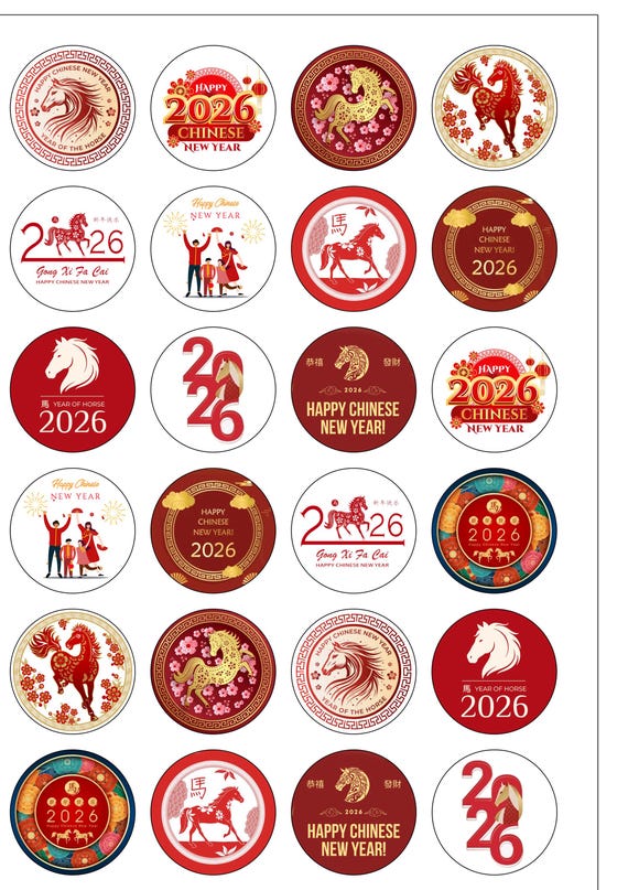Gelukkig Chinees Nieuwjaar 2026 het paard: stockvector (rechtenvrij) 2667309989