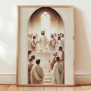 Wedding at Cana – Printable Christian Wall Art, Spiritual Home Decor