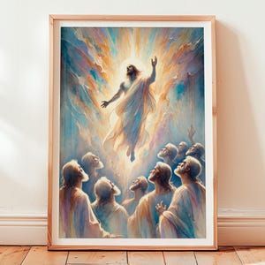 The Ascension of Jesus (Spiritual Journey) – Printable Christian Wall Art, Spiritual Home Decor