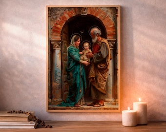 Mary And Joseph, Catholic Wedding Gift, Classic Religious, Digital Download
