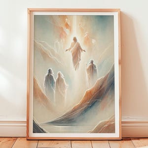 The Transfiguration of Jesus (A Glimpse Of Glory) – Printable Christian Wall Art, Spiritual Home Decor