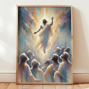 The Ascension of Jesus (Spiritual Journey) – Printable Christian Wall Art, Spiritual Home Decor
