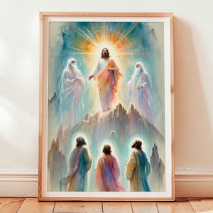 The Transfiguration of Jesus – Printable Christian Wall Art, Spiritual Home Decor