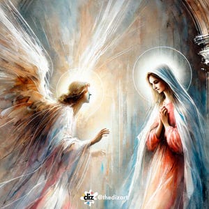 The Annunciation – Printable Christian Wall Art, Spiritual Home Decor