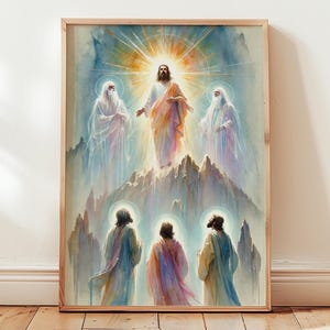 The Transfiguration of Jesus – Printable Christian Wall Art, Spiritual Home Decor