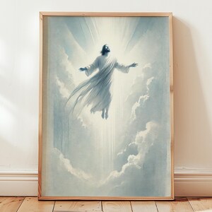 The Ascension of Jesus (Christian Wall Art) – Printable Christian Wall Art, Spiritual Home Decor