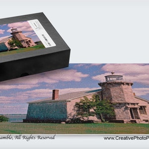 Puzzle, Stonington Lighthouse, Stonington, CT, Adult Jig Saw Puzzle, 11&quot; X 14&quot;, Photo Puzzle, 252 Pieces,Connecticut Gift,PZ755