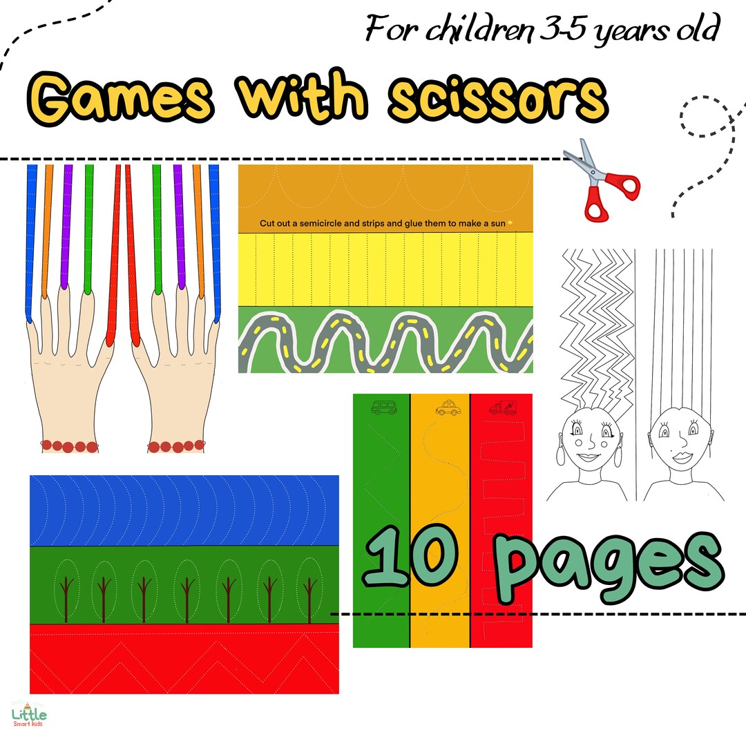 Interactive Game With Scissors for Children. Development of Attention ...