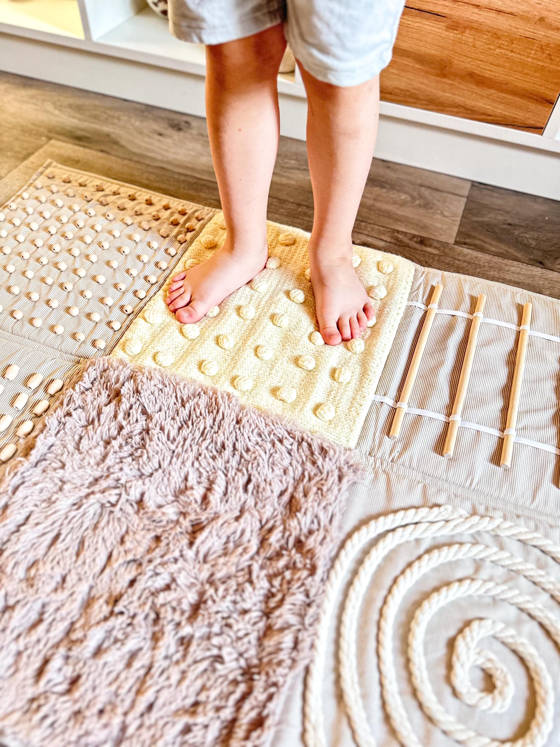 Montessori Sensory Foot Mat| Barefoot Reflexology Rug for Kids & Adults ...