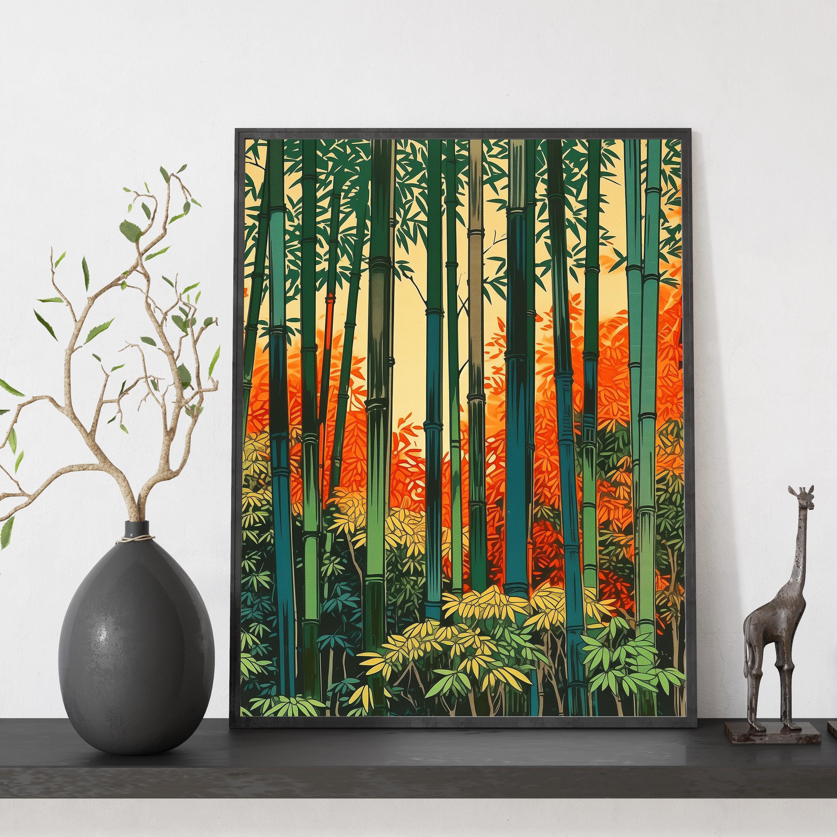 Bamboo acrylic painting - Etsy.de