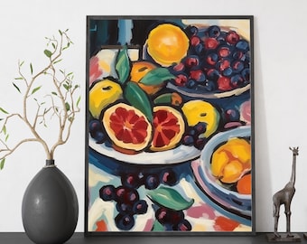 Matisse Style Paint by Numbers Kit: DIY Acrylic Canvas Art
