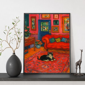 Matisse Style Paint by Numbers Kit, Paint By Numbers For Adult, Numbered Painting Kit, Acrylic Canvas Wall Art