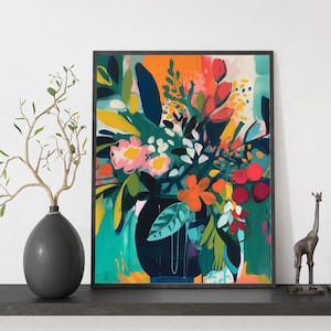 Matisse Style Paint by Numbers Kit: DIY Acrylic Canvas Wall Art