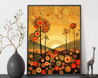 Klimt Style Paint By Numbers Kit: DIY Acrylic Canvas Art for Adults