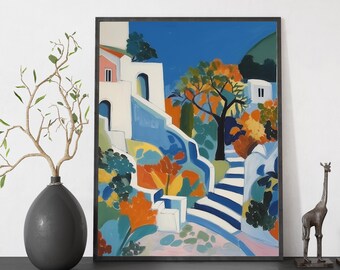 Matisse Style Paint by Numbers Kit: Acrylic Canvas Wall Art