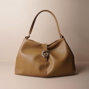 Weiche Leder Umhängetasche, Große Leder Einkaufstasche, Elegante Damen Unterarmtasche