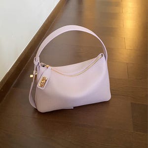 Umhängetasche aus Leder, Minimale Damen Unterarmtasche, LeatherHobo Bag, Pendlertasche